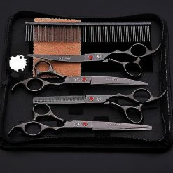 Unbranded 7 Pouces En Acier Inoxydable Pet Dog Grooming Scissors Dog Hair Thinning Shear Sharp Edge Pet Ciseaux Pour Chiens Ensemble D’outils De Coupe -nourriture pour chien boutique 595187692 max