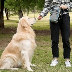 Hua Hui Ldlc Qs-095 Promenade En Plein Air Grande Capacité Dog Treat Pouch Imperméable Pet Training Waist Bag - Blanc / Vert Noirâtre -nourriture pour chien boutique 595559059 max