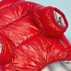 Hua Hui Tg-cl06 Solid Color Pet Dog Coat Imperméable Winter Puppy Outwear Costumes - Rouge / Taille 18 -nourriture pour chien boutique 595566542 max