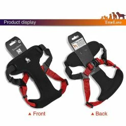 Hua Hui Turelove Best Front Range Dog Harness 3m Gilet Réfléchissant Pour Animaux De Compagnie - Taille: S, Noir / Rouge -nourriture pour chien boutique 595570815 max