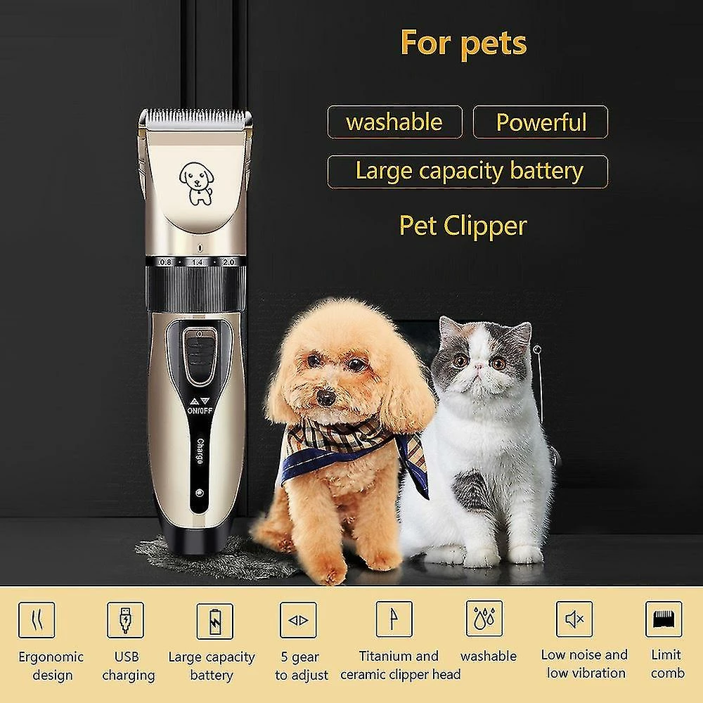 Hua Hui Pet Grooming Hair Clipper Usb Rasoirs Rechargeables Hair Cutter Dog Cat Rabbit Hair Trimmmer Cutter Baby Hair Clipper - Style B 3 Hua Hui Pet Grooming Hair Clipper Usb Rasoirs Rechargeables Hair Cutter Dog Cat Rabbit Hair Trimmmer Cutter Baby Hair Clipper - Style B – Image 3