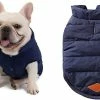 Unbranded Blue L Dog Manteau D’hiver Set Dog Warm Winter Jacket Doublé Manteau Français Bulldog Karin Dog Dress Vest