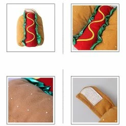 Unbranded Drôle De Chien De Compagnie Vêtements De Chat Pour Halloween Noël Dress Up Cosplay Hot Dog - Taille Xl -nourriture pour chien boutique 596736261 max