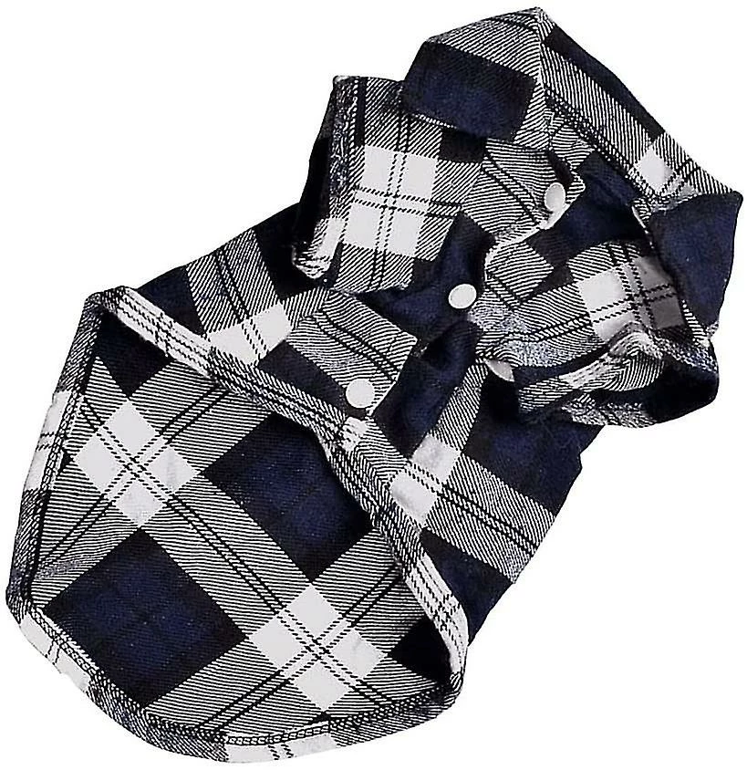 Unbranded Pet Dog Plaid Shirt Été Doux Confortables Vêtements Doux Chiots Gilet Tee Pour Petits Ou Moyens Chiens Bleu Chat Vêtements 2 Unbranded Pet Dog Plaid Shirt Été Doux Confortables Vêtements Doux Chiots Gilet Tee Pour Petits Ou Moyens Chiens Bleu Chat Vêtements – Image 2