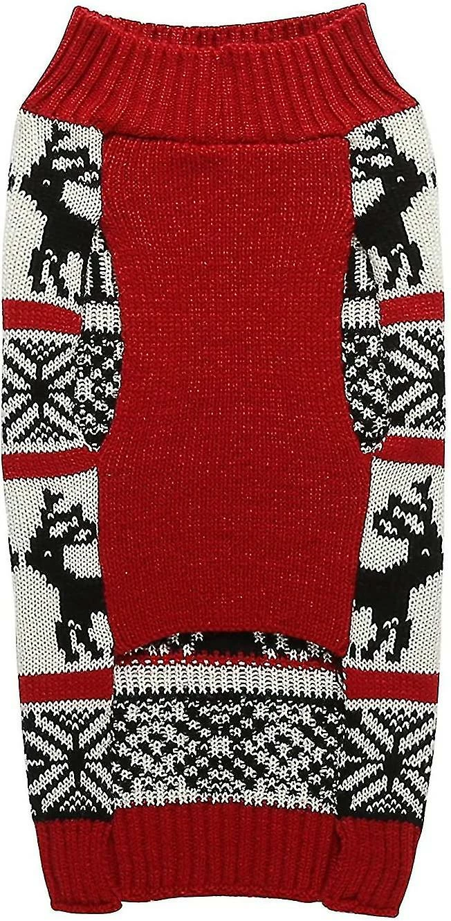 Unbranded Chien Rennes Vacances Vêtements Pour Animaux De Compagnie Pull Pour Chiens Chiot Chaton Chats, Rouge Classique, Automne Hiver Chaud Noël Tricoté Flocon De Neige Fawn Dog Hair Vêtements 3 Unbranded Chien Rennes Vacances Vêtements Pour Animaux De Compagnie Pull Pour Chiens Chiot Chaton Chats, Rouge Classique, Automne Hiver Chaud Noël Tricoté Flocon De Neige Fawn Dog Hair Vêtements – Image 3