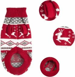 Unbranded Dog Christmas Sweater Mignon Renne Flocon De Neige Tricot Pull Pet Holiday Cloth Doux Chaud Col Roulé Tricot Chiot Pet Chat Automne Et Hiver Vêtements (1 P 7 Unbranded Dog Christmas Sweater Mignon Renne Flocon De Neige Tricot Pull Pet Holiday Cloth Doux Chaud Col Roulé Tricot Chiot Pet Chat Automne Et Hiver Vêtements (1 P -nourriture pour chien boutique 596737250 max