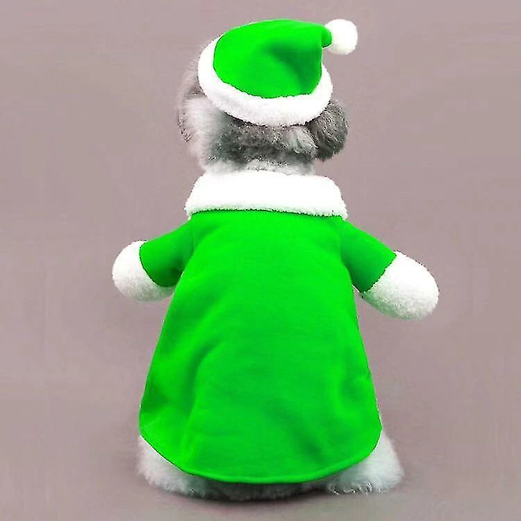 Unbranded Pet Dog Vêtements De Noël Père Noël Costume De Chien Hiver Chiot Chat Vert (xl) 2 Unbranded Pet Dog Vêtements De Noël Père Noël Costume De Chien Hiver Chiot Chat Vert (xl) – Image 2