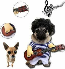 Unbranded Pet Guitare Costumes De Chien Costumes Guitariste Joueur Halloween Noël Cosplay Party Drôle De Chat Vêtements, Fournitures Pour Animaux De Compagnie Costumes Cosplay Halloween Dog Clot -nourriture pour chien boutique 596738060 max