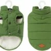 Unbranded Green L Dog Winter Coat Set Dog Warm Jacket Manteau Doublé D’hiver Français Bulldog Karin Dog Dress Vest