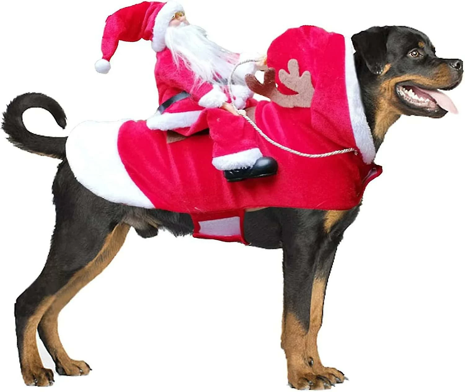 Mryenc Costume De Chien De Noël Vêtements Pour Animaux De Compagnie Vêtements De Père Noël Riding Pet Cosplay Costumes Party Habillage Dog Up Outfit Pour Petits Chiens De Taille Moyenne 1 Mryenc Costume De Chien De Noël Vêtements Pour Animaux De Compagnie Vêtements De Père Noël Riding Pet Cosplay Costumes Party Habillage Dog Up Outfit Pour Petits Chiens De Taille Moyenne