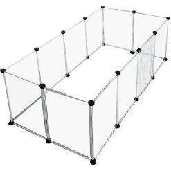 Mryenc Pet Playpen Dog Exercise Pen Grande Clôture Portable Pour Chien Avec Porte à 12 Panneaux Pour Petits Chiens Chats Animaux De Compagnie Poids Appropriés Moins De 10 Kg -nourriture pour chien boutique 597474071 max