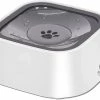 Mryenc Dog Bowl Dog Water Bowl No-spill Pet Water Bowl Mangeoire D’eau Lente, Gris