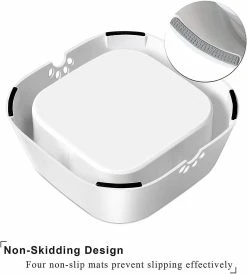 Mryenc Dog Bowl Dog Water Bowl No-spill Pet Water Bowl Mangeoire D’eau Lente, Gris -nourriture pour chien boutique 597489153 max