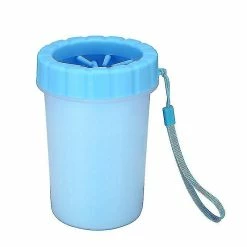 Unbranded Silicone Pet Cleaning Brush Cup Portable Dog Paw Cleaner Dog Foot Washersgreen