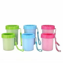Unbranded Silicone Pet Cleaning Brush Cup Portable Dog Paw Cleaner Dog Foot Washersgreen -nourriture pour chien boutique 600033690 max