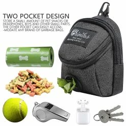 Unbranded Outdoor Multifunctional Dog Snack Bag Waist Bag Portable Training Dog Snack Bag Pet Supplies