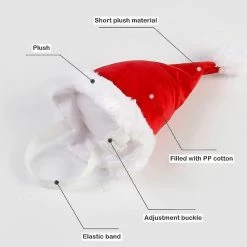 Unbranded Réglable Pet Dog Noël Noël Hat Pour Grands Chiens Moyens Chats Noël Party Dress Up -nourriture pour chien boutique 603161410 max
