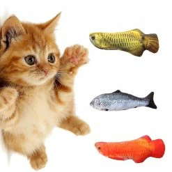 Unbranded 1pc Ificial Fish Peluch Pet Cat Puppy Dog Toys Sleeping Toy Cat Mint Catnip Toys Tooth Grinding & Training Pet Toy Supplies -nourriture pour chien boutique 603487464 max