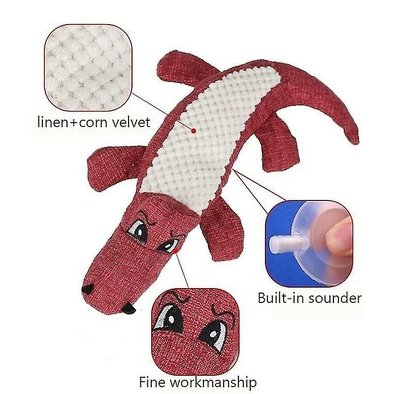 Unbranded 1pc Pet Dog Linen Peluche Crocodile Animal Toy Dog Chew Squeaky Noise Toy Cleaning Teeth Supplies 3 Unbranded 1pc Pet Dog Linen Peluche Crocodile Animal Toy Dog Chew Squeaky Noise Toy Cleaning Teeth Supplies – Image 3