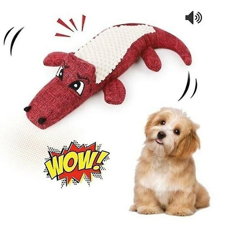 Unbranded 1pc Pet Dog Linen Peluche Crocodile Animal Toy Dog Chew Squeaky Noise Toy Cleaning Teeth Supplies 5 Unbranded 1pc Pet Dog Linen Peluche Crocodile Animal Toy Dog Chew Squeaky Noise Toy Cleaning Teeth Supplies – Image 5