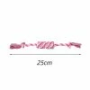 Unbranded 1pcs Morsure Résistant Pet Dog Chew Jouets Pour Petits Chiens Nettoyage Dents Chiot Cat Corde Nœud Boule Jouet Jouer Mascotas Cessoires