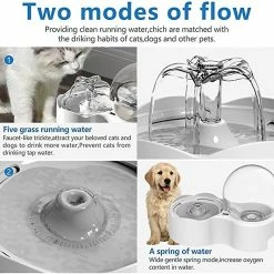 Unbranded New Cat Water Fountain Pet Dog Mute Drinking Bowl Avec Capteur De Mouvement Distributeur Automatique D’eau Circulant Filtres Feeder -nourriture pour chien boutique 607774211 max