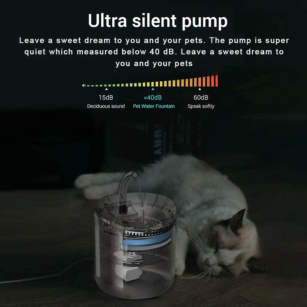 Unbranded Cat Dog Water Fountain Filter Automatic Sensor Drinker Pour Chats Feeder Pet Water Dispenser Auto Drinking Fountain 2l Pour Les Animaux De Compagnie 5 Unbranded Cat Dog Water Fountain Filter Automatic Sensor Drinker Pour Chats Feeder Pet Water Dispenser Auto Drinking Fountain 2l Pour Les Animaux De Compagnie – Image 5
