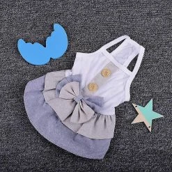 Unbranded Dresses For Small & Medium Dog Spring Summer British Style Clothes Summer P -nourriture pour chien boutique 609741038 max
