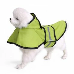 Unbranded Pet Cat Dog Raincoat Reflective Puppy Small Dog Rain Coat Waterproof Jacket