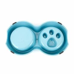 Unbranded Double Pet Bowl Dog Food Water Feeder En Acier Inoxydable Dog Bowl Pet Drinking Dog Cat Feeding Bowl Small Dog Double Bowl -nourriture pour chien boutique 610634708 max