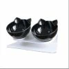Unbranded Bol De Nourriture Antidérapant Avec Support Cat Dog Water Bowl Détachable Pet Feedin
