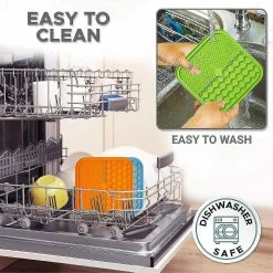 Unbranded Bol Pour Animaux De Compagnie, Feeder Drinker Dog Licking Pad Slow Feeder Dog Bowl, 1 Pièce, Orange Zinuo Boutique -nourriture pour chien boutique 610663482 max