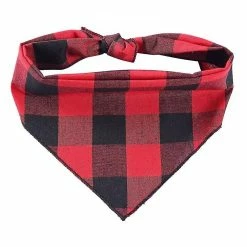Unbranded Pet Dog Bandanas Washable Adjustable Bibs Scarf Double-cotton Plaid Printin -nourriture pour chien boutique 611722143 max