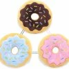 Heytea Donut Peluche Toy Squeaky Chew Toy Dog Toy Set Pour Petit Et Moyen Puppy Dogs Pets Interact Gift