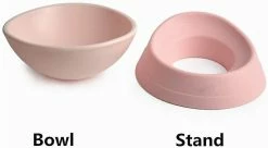 Unbranded Bulldog Anti-slip Dog Cat Bowl, Amovible, Pet Sterile Tilt Pet Feeder Ramp Base, Blanc, 1 Pack -nourriture pour chien boutique 615128053 max