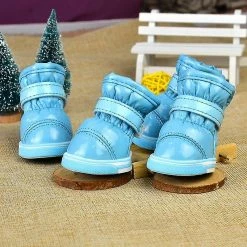 Unbranded 4pcs / Set Hiver Pet Dog Chaussures Warm Snow Boots Imperméable Petits Chiens Chaussures Pour Chihuahua -nourriture pour chien boutique 617762522 max