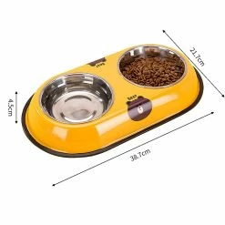 Dddd Bol Pour Chien Double Dog Cat Bowl Premium Bol En Acier Inoxydable Bol D’eau Et De Nourriture élevé -nourriture pour chien boutique 618735397 max