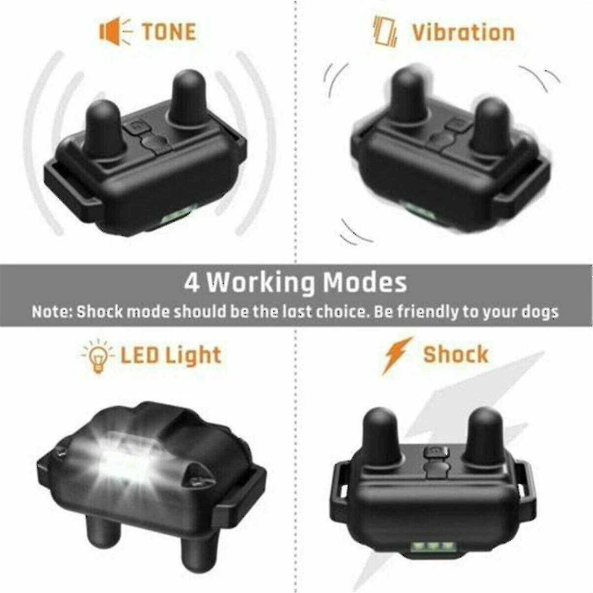 Tiny-witch Anti-aboiement électronique Imperméable à L’eau Pet Dog Training Collar 800m Lcd 3 Tiny-witch Anti-aboiement électronique Imperméable à L’eau Pet Dog Training Collar 800m Lcd – Image 3