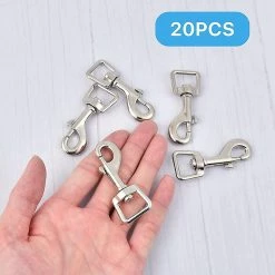 Unbranded 20pc Snap Hooks Pour Dog Leash Collar Linking, Heavy Duty Swivel Fermoir Eye Buckle Trigger Clip Pour P -nourriture pour chien boutique 620960212 max