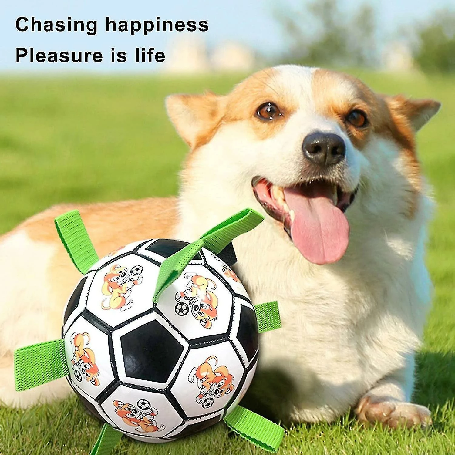 Unbranded Balle De Football De Chien Interactif, Durable Interactive Pet Football 1pc Jouets Interactifs Améliorés Pour Chien Tug Of War Dog Toy Chuck It Balls, Clean Boun 2 Unbranded Balle De Football De Chien Interactif, Durable Interactive Pet Football 1pc Jouets Interactifs Améliorés Pour Chien Tug Of War Dog Toy Chuck It Balls, Clean Boun – Image 2