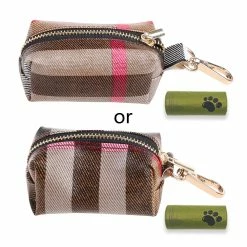 Unbranded Dog Poop Bag Holder Purse Waste Bag Dispenser Attaches à Leash For Walking