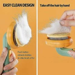 Tiny-witch Pet Dog Cat Brush Toilettage Slicker Self Cleaning Slicker Brush Massage Peigne à Cheveux -nourriture pour chien boutique 622745759 max