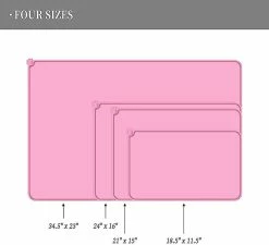 Unbranded Silicone Dog Cat Bowl Mat Anti-stick Food Pad Coussin D’eau Imperméable à L’eau (61 X 41 -nourriture pour chien boutique 625029508 max
