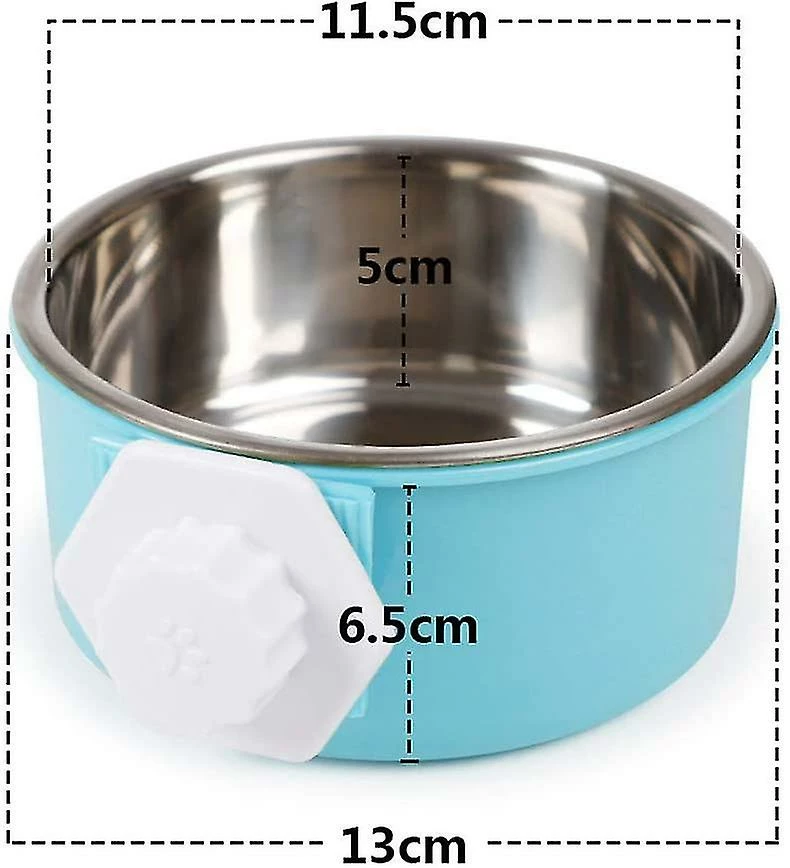 Unbranded Pet Crate Bowls 2 Pack Dog Cage Hanging Bowls Amovible Double Feeding Bowls 3 Unbranded Pet Crate Bowls 2 Pack Dog Cage Hanging Bowls Amovible Double Feeding Bowls – Image 3