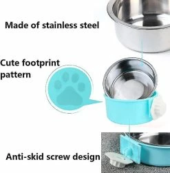 Unbranded Pet Crate Bowls 2 Pack Dog Cage Hanging Bowls Amovible Double Feeding Bowls 8 Unbranded Pet Crate Bowls 2 Pack Dog Cage Hanging Bowls Amovible Double Feeding Bowls -nourriture pour chien boutique 625030272 max
