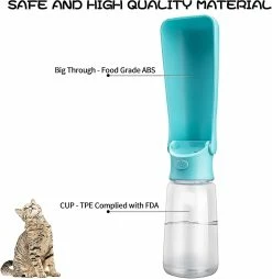 Unbranded Bouteille D’eau étanche Pour Chien à Refoulement 550ml Dog Cat Travel Water Bowl Outdoor Gift -nourriture pour chien boutique 625030421 max