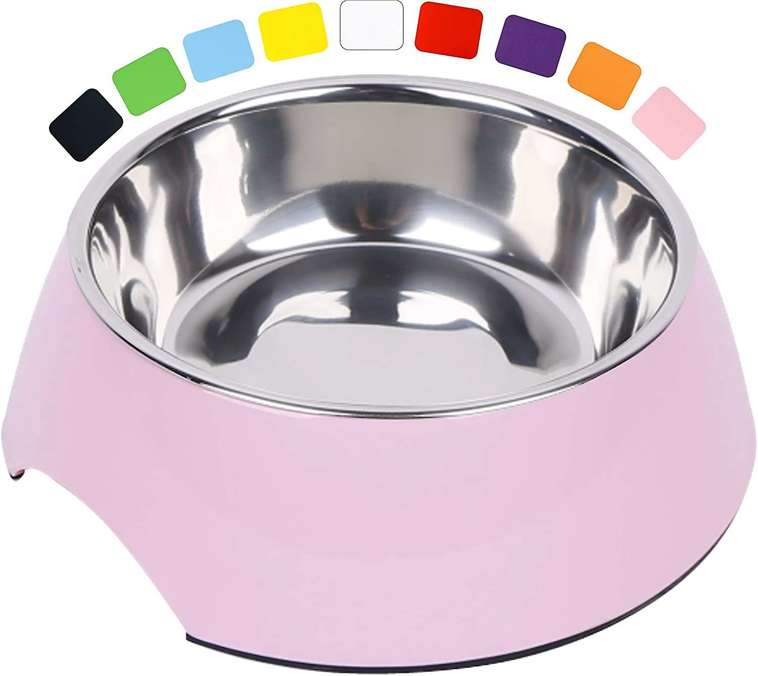 Giveuphesit Pet Bowl Dog Food Bowl Non-slip Dog Bowl - Cat Bowl - Bol En Acier Inoxydable Pour Chiens - Pour Grands Et Petits Chiens 1 Giveuphesit Pet Bowl Dog Food Bowl Non-slip Dog Bowl - Cat Bowl - Bol En Acier Inoxydable Pour Chiens - Pour Grands Et Petits Chiens