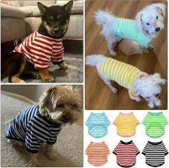 Giveuphesit 6 Pièces Chien Rayé T-shirt Chien Chemise Respirant Pet Apparel Coloré Puppy Sweatshirt Dog Vêtements Pour Chiens Petits à Moyens Chiot 7 Giveuphesit 6 Pièces Chien Rayé T-shirt Chien Chemise Respirant Pet Apparel Coloré Puppy Sweatshirt Dog Vêtements Pour Chiens Petits à Moyens Chiot -nourriture pour chien boutique 627808362 max