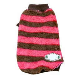 Unbranded Automne Hiver Chaud Rayé Deux Pattes Élastique Bottoming Chemise Pet Dog Clothes Qinhai