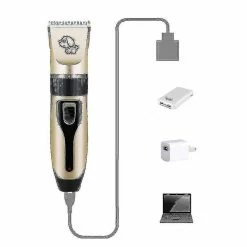 Nufasion Pet Hair Thick Coats Clippers Trimmers Set Dog Grooming Kit Low Noise Electric Quiet For Dogs Cats -